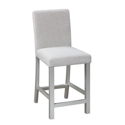 Modern 5-Piece Counter Height Dining Set With Square Table And 4 Upholstered Chairs