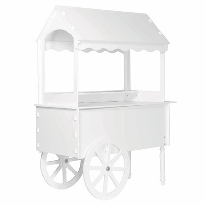 ZETY Wooden Candy Cart Display Stand With Wheels - 75 LBS Capacity