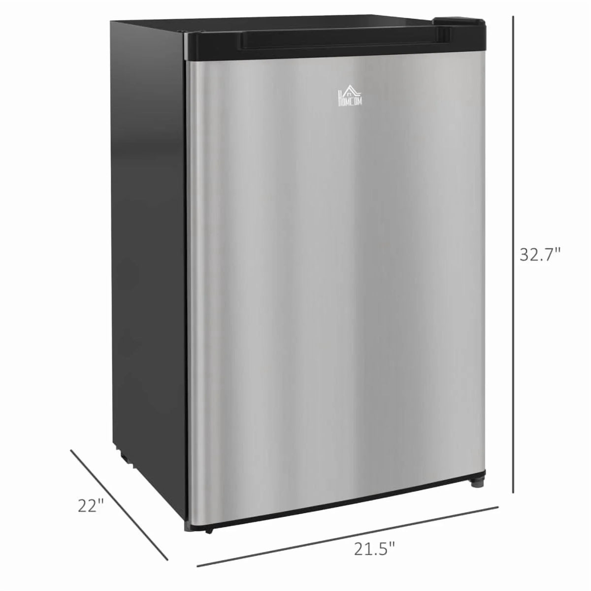 HOMCOM Upright Freezer, 3.0 Cubic Feet, Silver