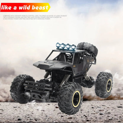 4DRC 1:12 RC Off-Road Truck 2.4G 4WD Dual Motors Metal Shell Black - 4DRC