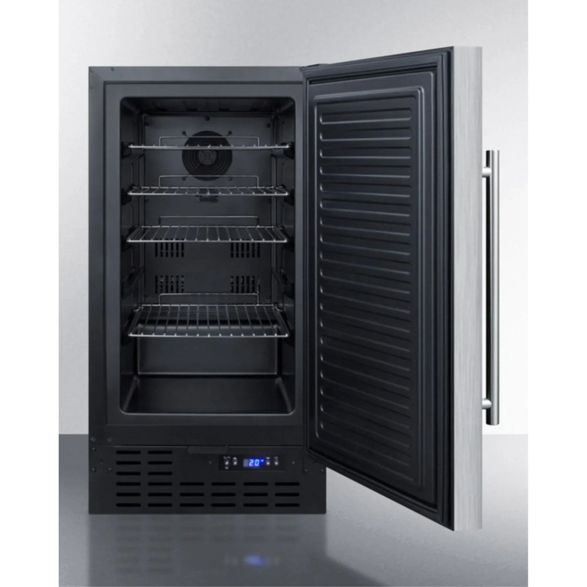 ADA-Compliant 18 inch Wide Frost-Free Freezer, Stainless Steel - Built-In Or Freestanding