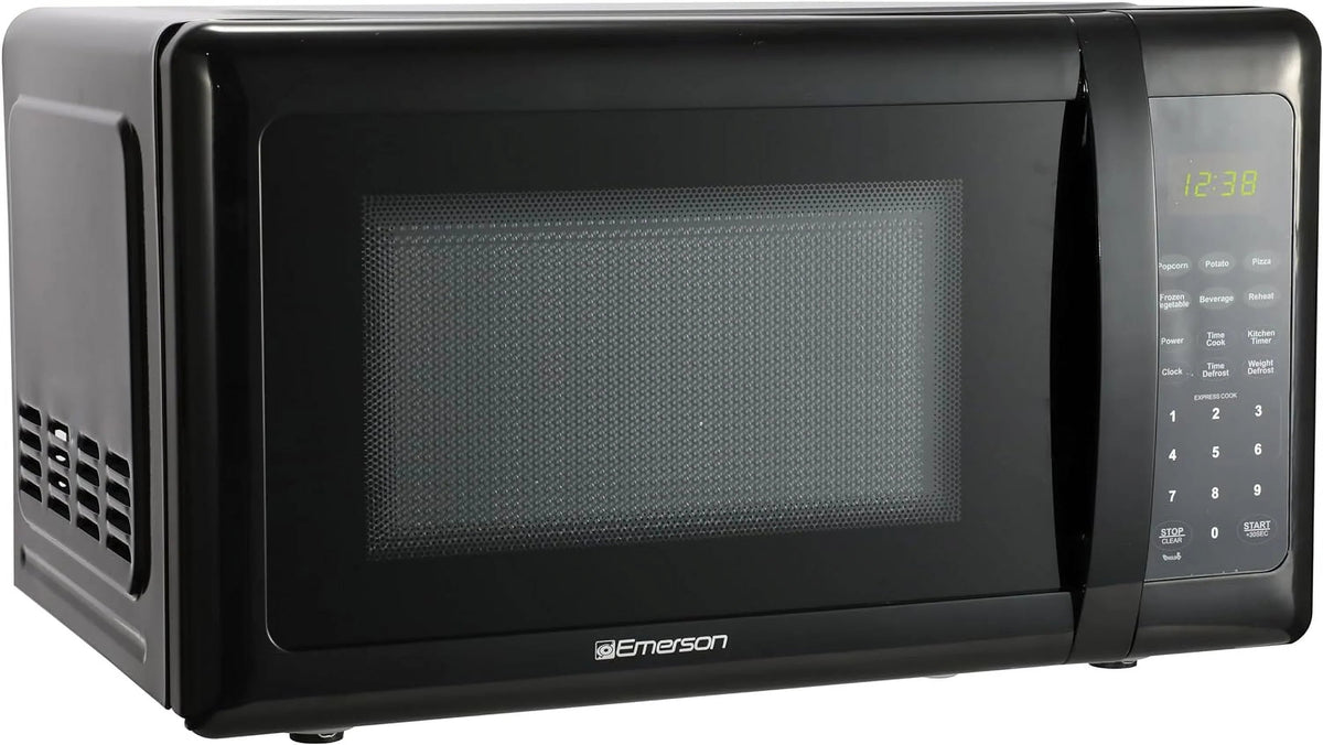 Compact Countertop Microwave Oven, 0.7 Cu. Ft., 700W, Black