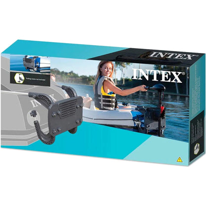 Intex Excursion 5 Person Inflatable Fishing Boat With Composite Motor Mount