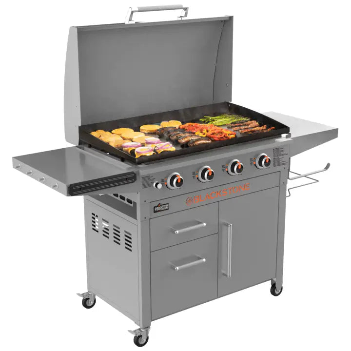 Blackstone ProSeries 4-Burner 36 inch Griddle Cooking Station With Hood
