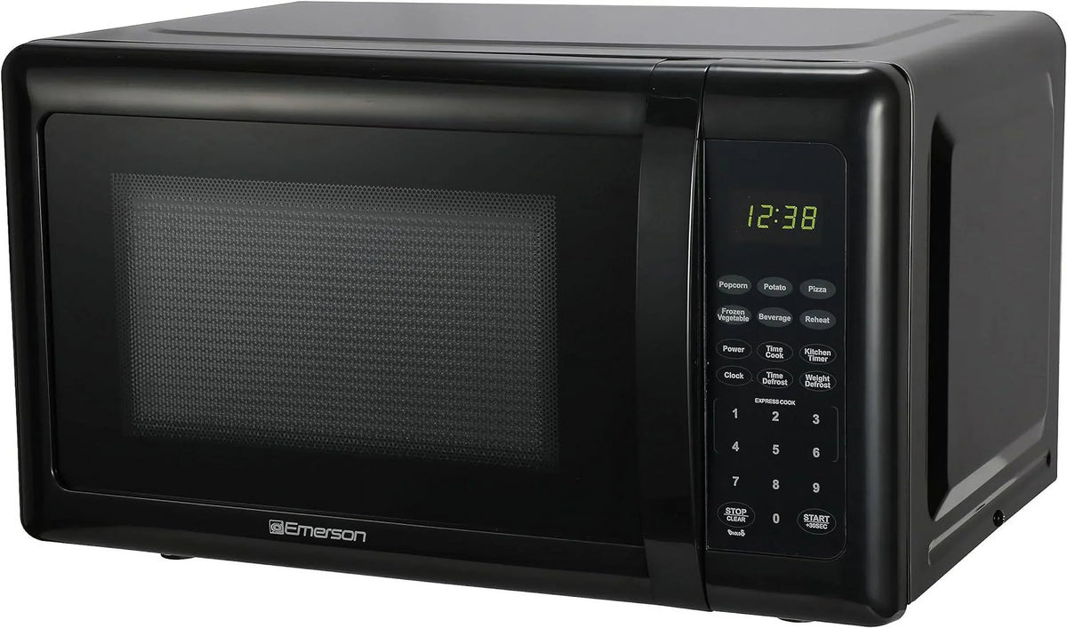 Compact Countertop Microwave Oven, 0.7 Cu. Ft., 700W, Black