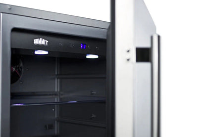 24in Wide Built-In All-Refrigerator With Stainless Steel Cabinet